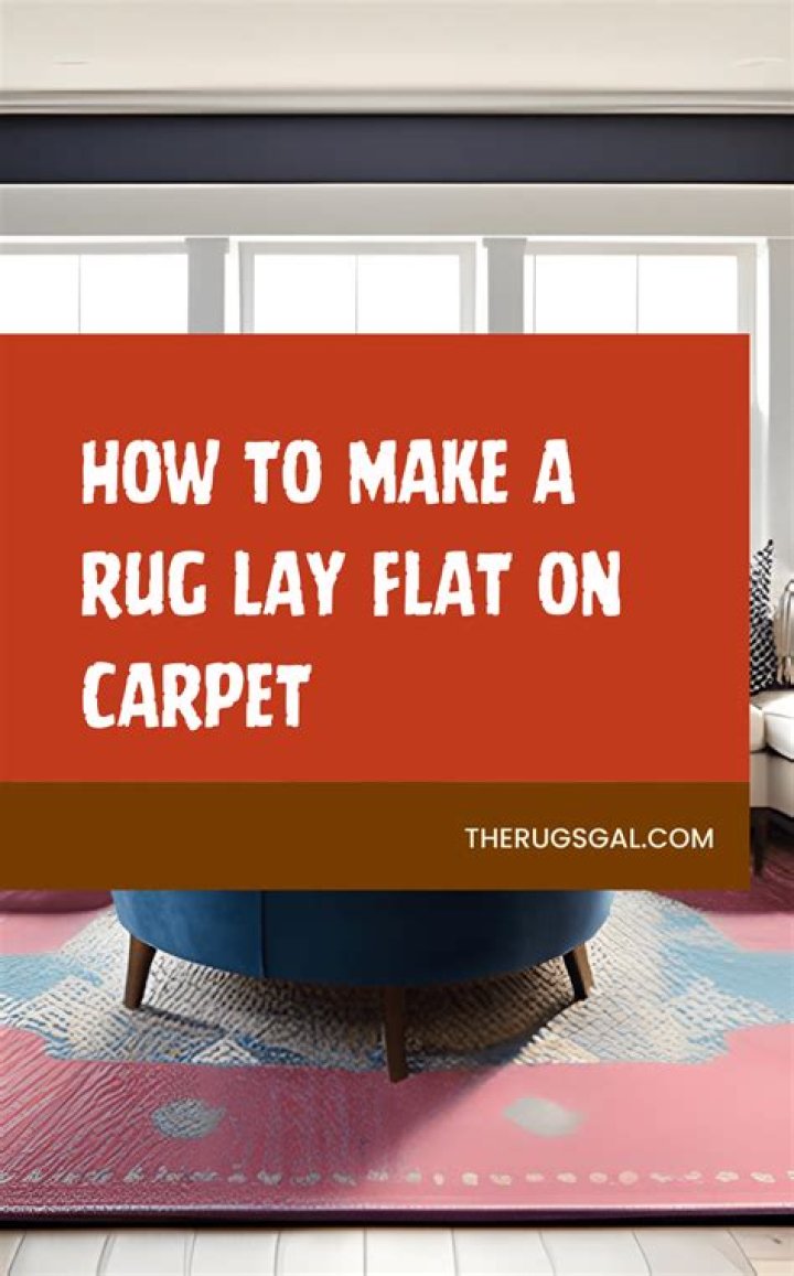 How do you make a rug corner lay flat?