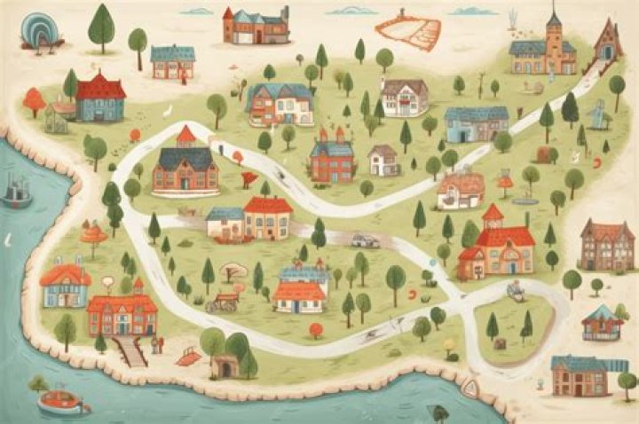 How do you make a small town map?