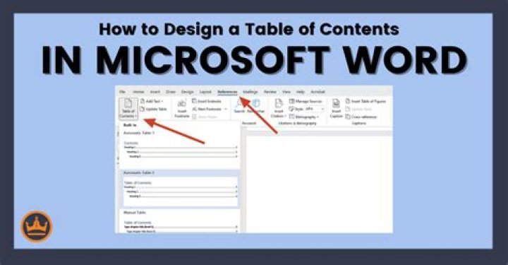 How do you make a Table of Contents in Microsoft Word?