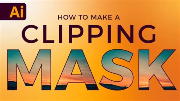 How do you make a text clipping mask?