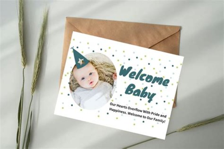 How do you make a welcome baby card?