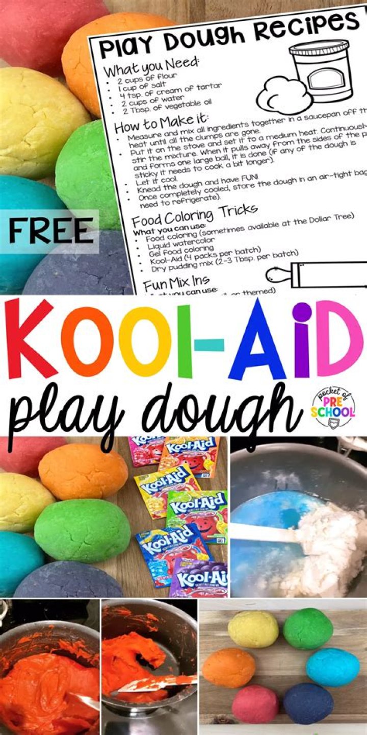 How do you make homemade playdough with Kool Aid?