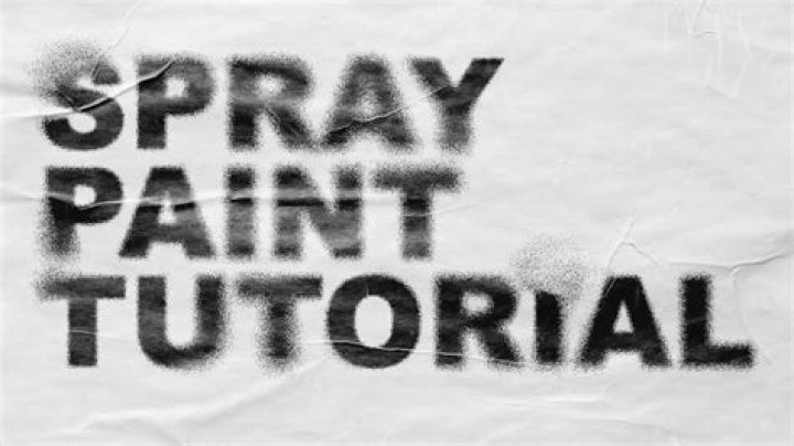 How do you make text look like spray paint in Photoshop?