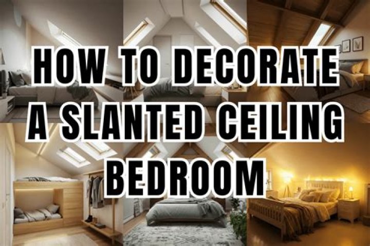 How do you maximize a space with a slanted ceiling?