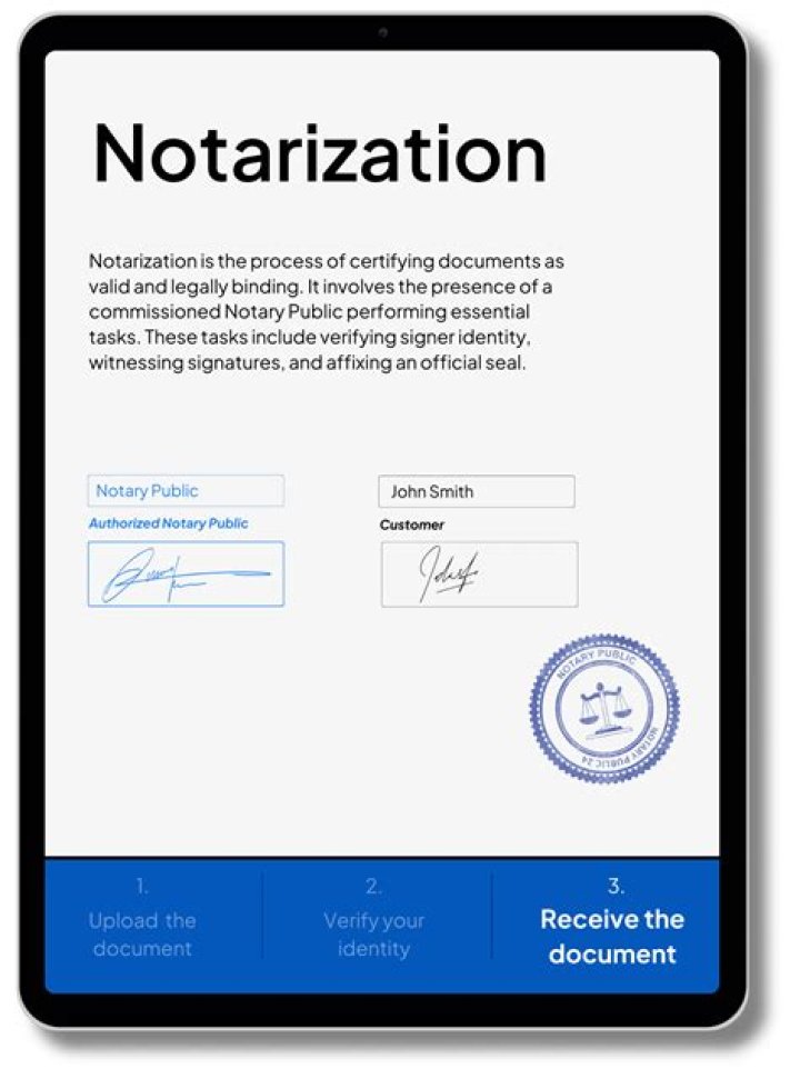 How do you notarize an identity?