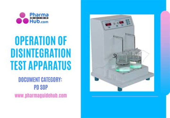 How do you perform a disintegration test for tablets?