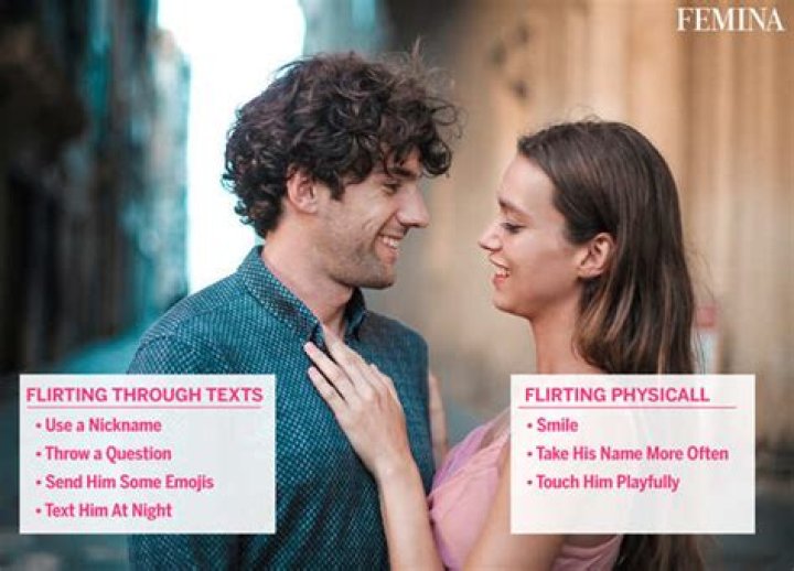 How do you physically flirt with someone?