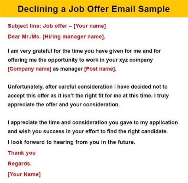 How do you politely respond to a job offer?