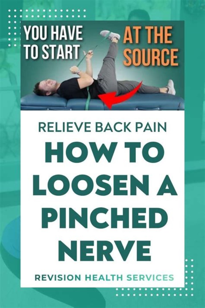 How do you release a trapped nerve in your lower back?