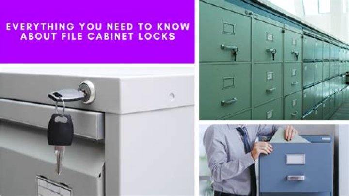 How do you remove a locked file cabinet without a key?