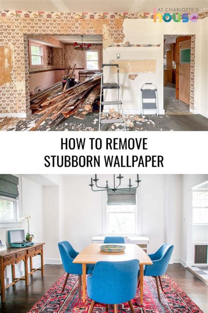 How do you remove stubborn textured wallpaper?