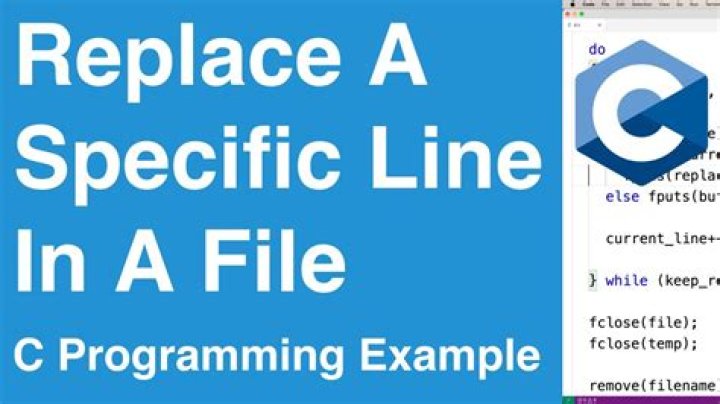 How do you replace a specific line in a file?
