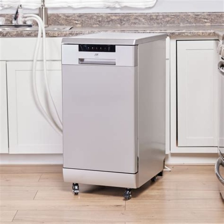 How do you reset a portable dishwasher?