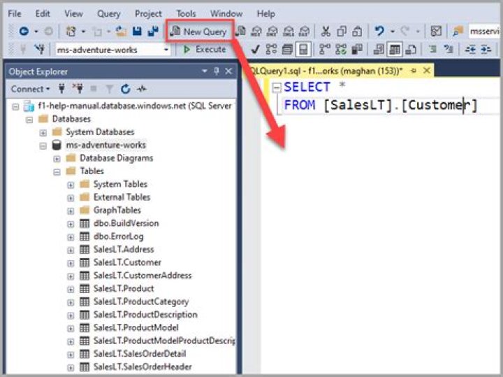 How do you select text in SQL?