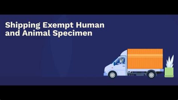How do you ship exempt human specimen?