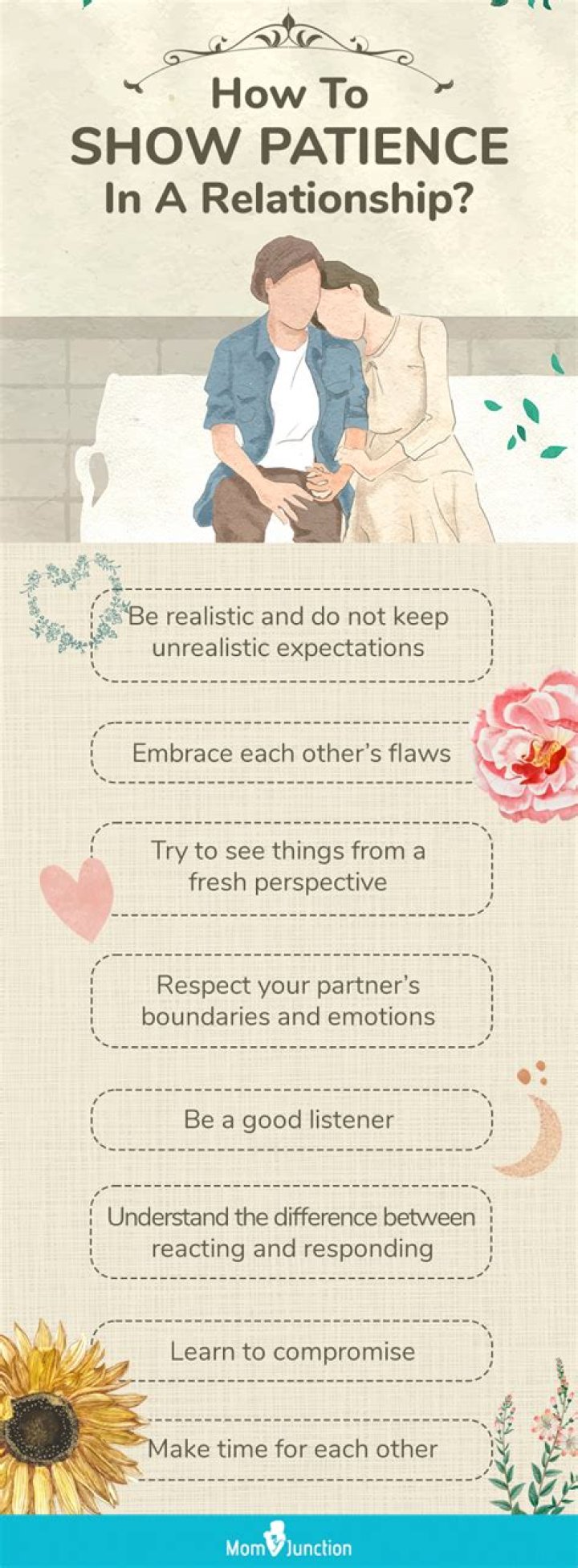 How do you show patience in a relationship?