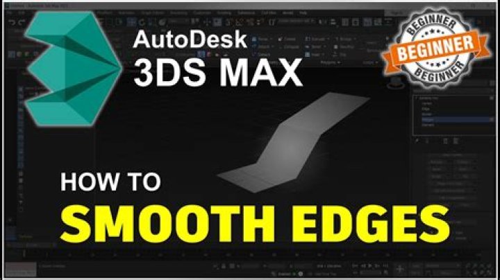 How do you smooth edges in 3ds Max?
