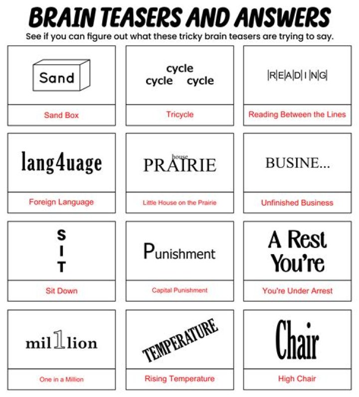 How do you solve brain teasers?