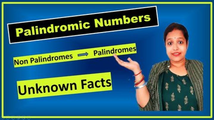 How do you solve palindrome numbers?