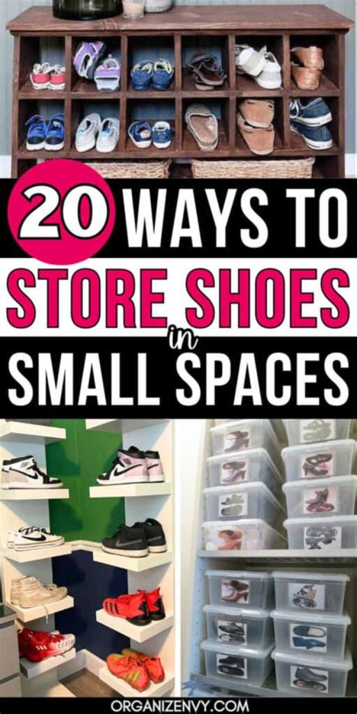 How do you store your shoes creatively?