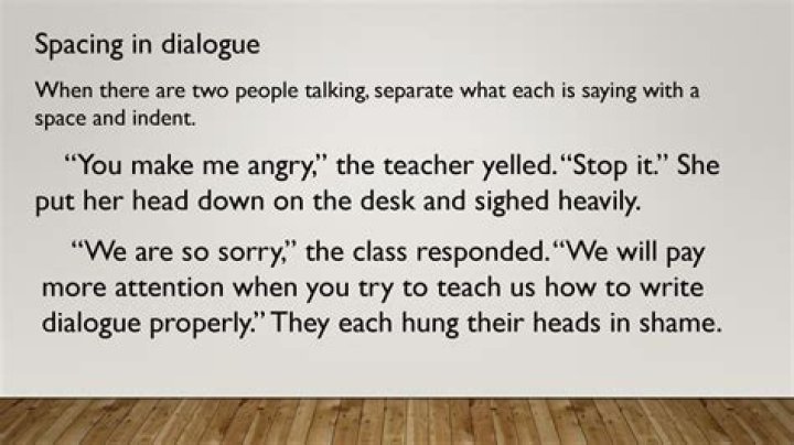 How do you structure dialogue in a paragraph?