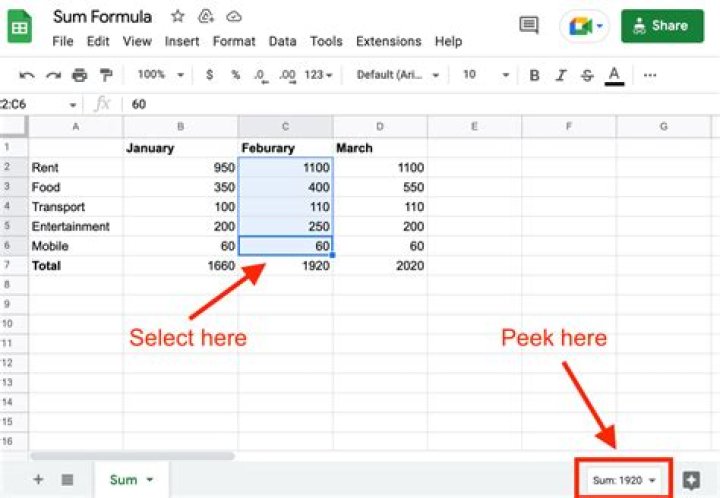 How do you sum differences in Excel?