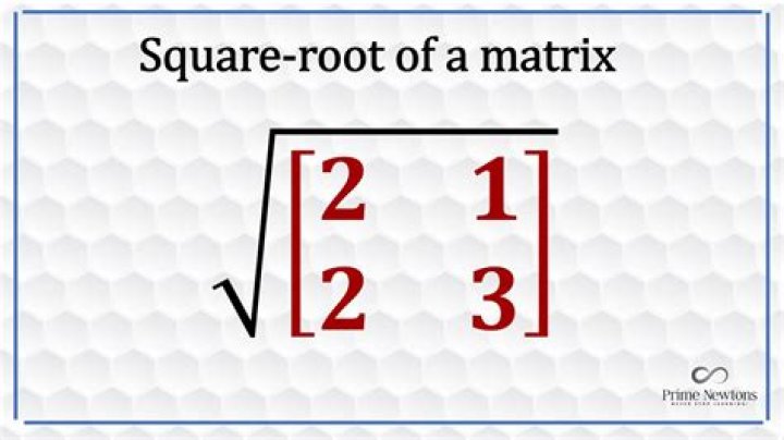 How do you take the square root of a matrix in Matlab?