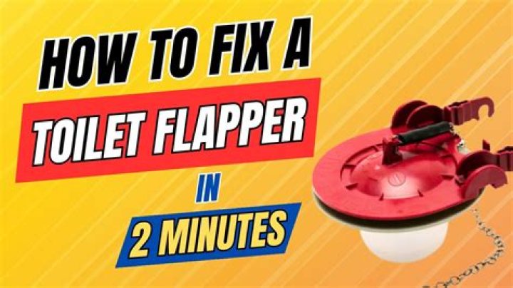 How do you temporarily fix a toilet flapper?