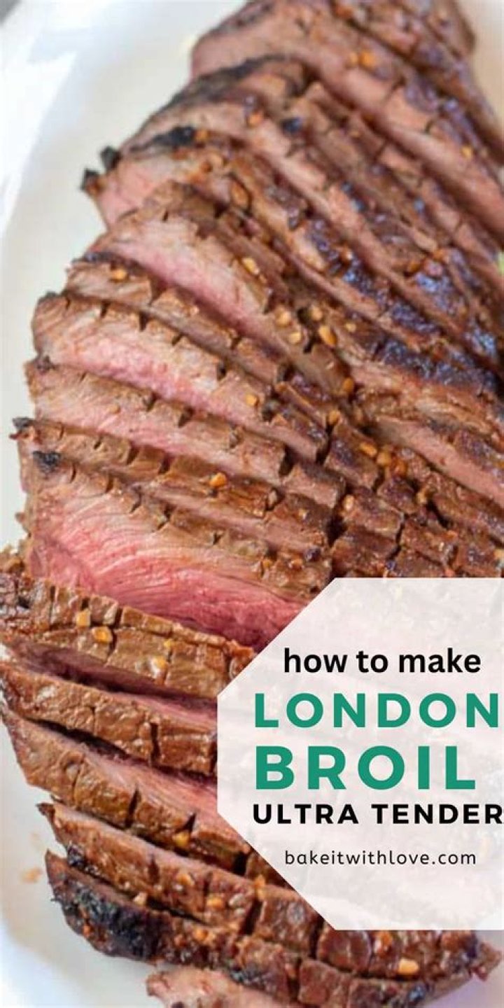 How do you tenderize London broil on the grill?