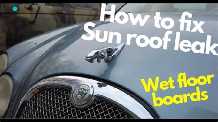 How do you test a sunroof for leaks?