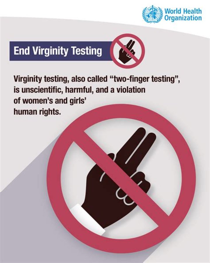 How do you test your virginity with two fingers?