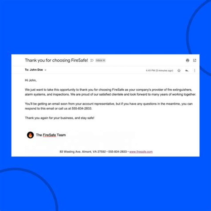 How do you thank someone for visiting your website?