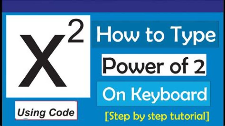 How do you type a power symbol?