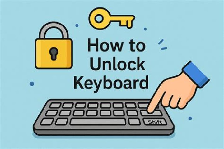 How do you unlock the letters on a keyboard?