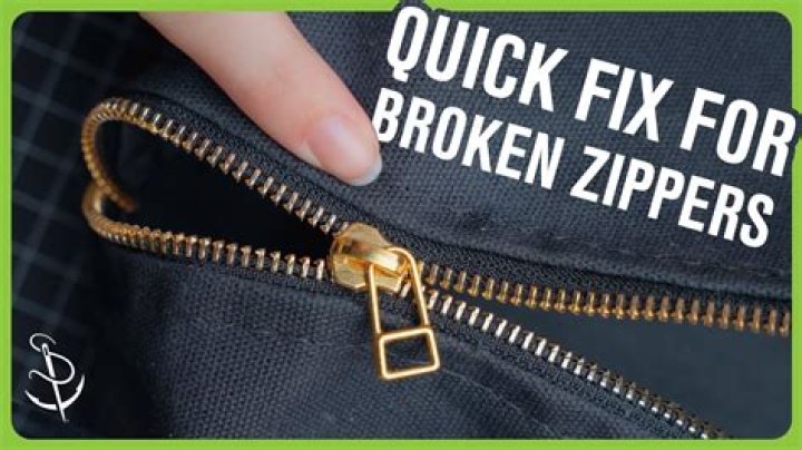 How do you unzip a stuck zipper on fabric?
