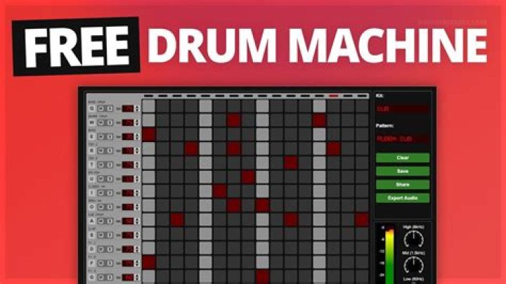How do you use a drum machine online?