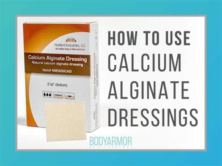 How do you use calcium alginate dressing?