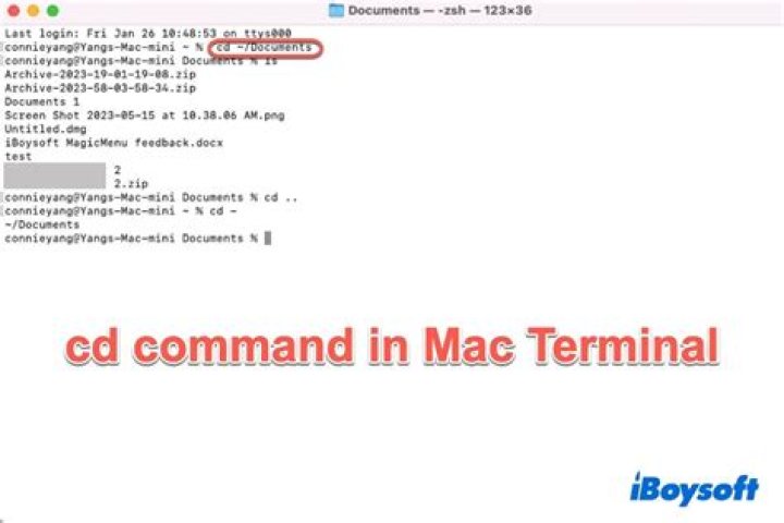 How do you use commands in Terminal Mac?