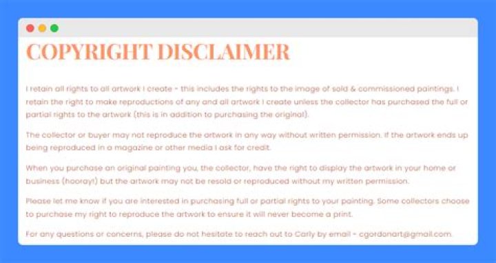 How do you write a copyright disclaimer for a book?