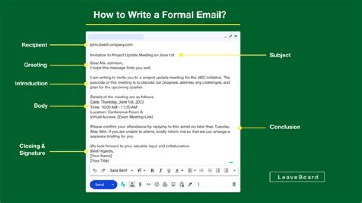 How do you write a formal email salutation?