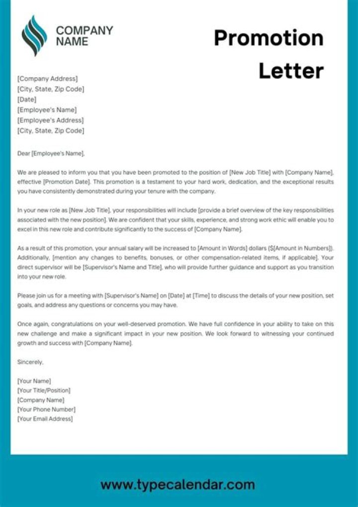 How do you write a promotion letter to an employee?