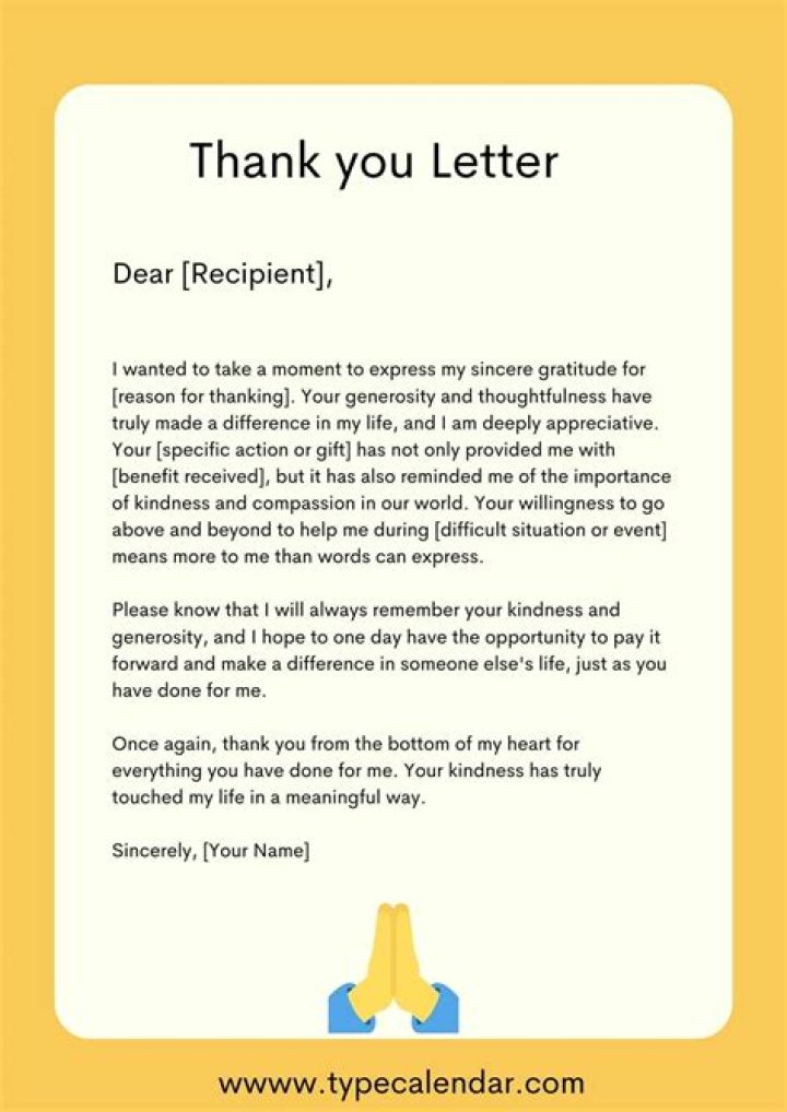 How do you write a thank you letter and appreciation?