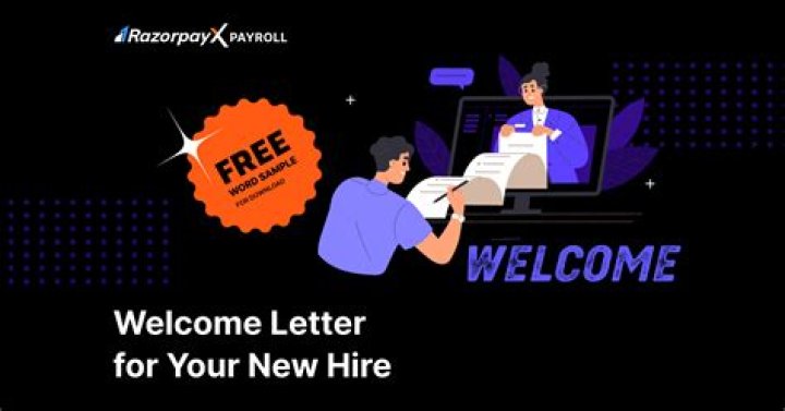 How do you write a welcome message to a new employee?