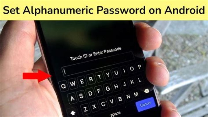 How do you write an alphanumeric password?