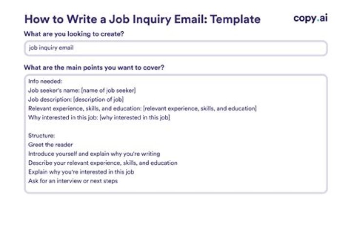 How do you write an inquiry?