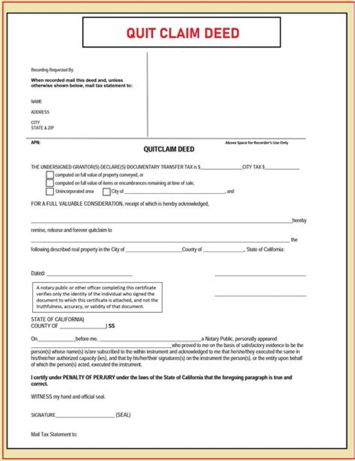 How does a quit claim deed work in Ohio?