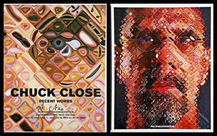 How does Chuck Close describe his work?