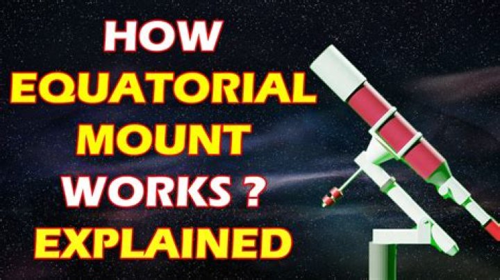 How does equatorial mount work?