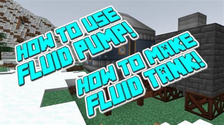 How does fluid pump work Minecraft?