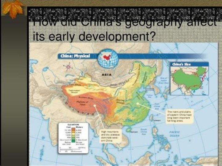 How does geography affect China?